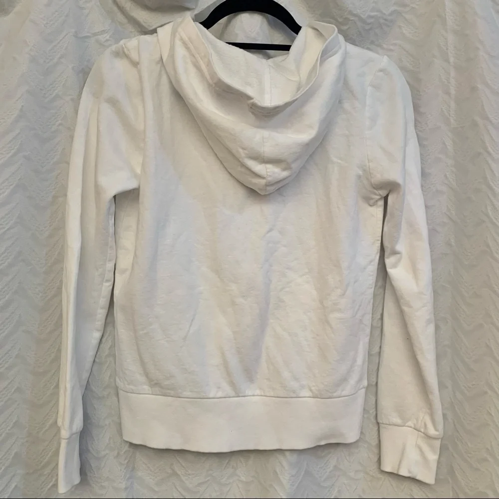 HURLEY White Hooded Zip Up Jacket